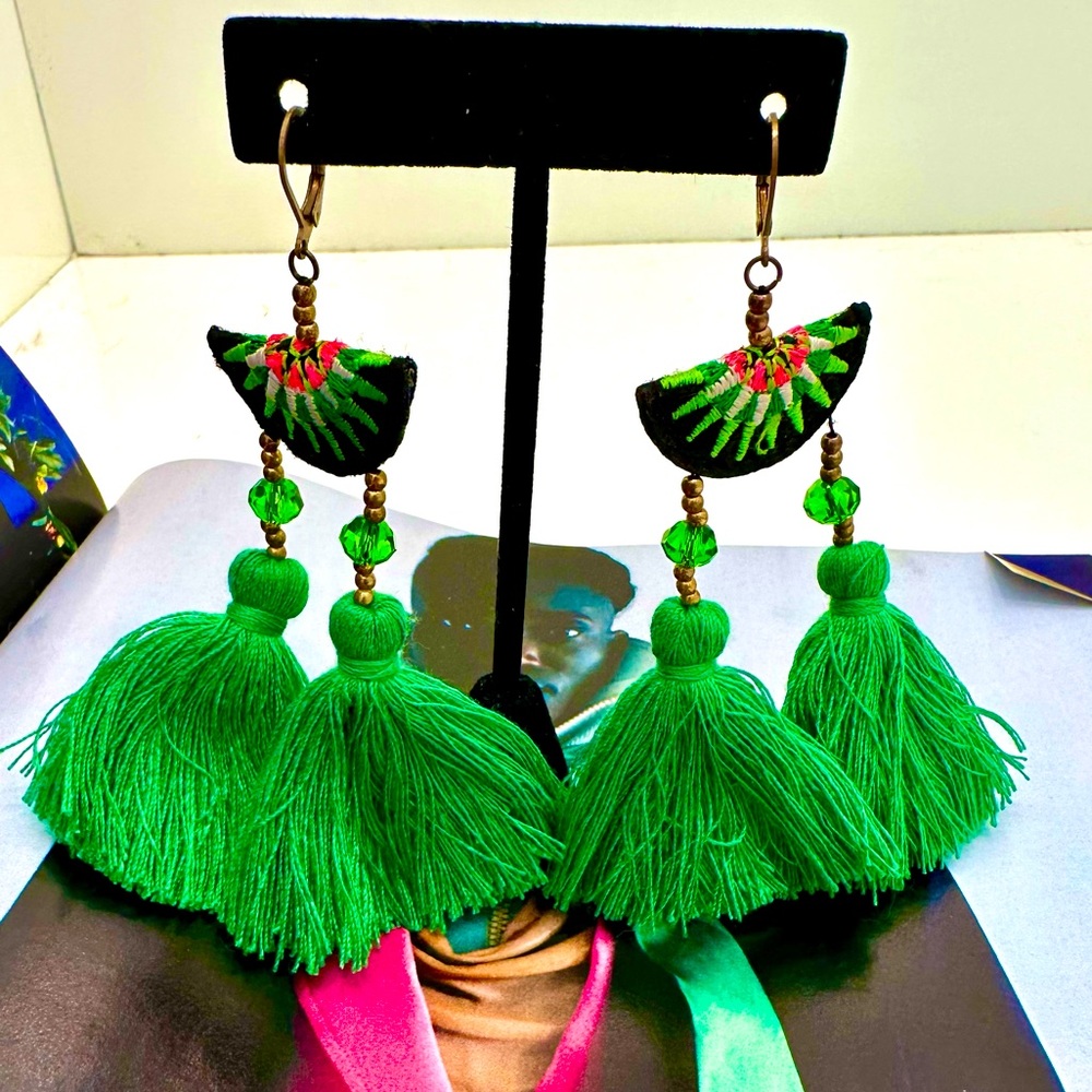 BUY OR BUNDLE FOR FREE WITH $125. Purchase. Fiesta Earrings with Tassels